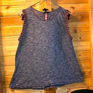 W5 Sleeveless Top with Trim